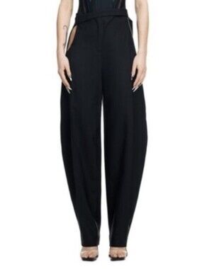 H&M Mugler Wool Cutout Pants